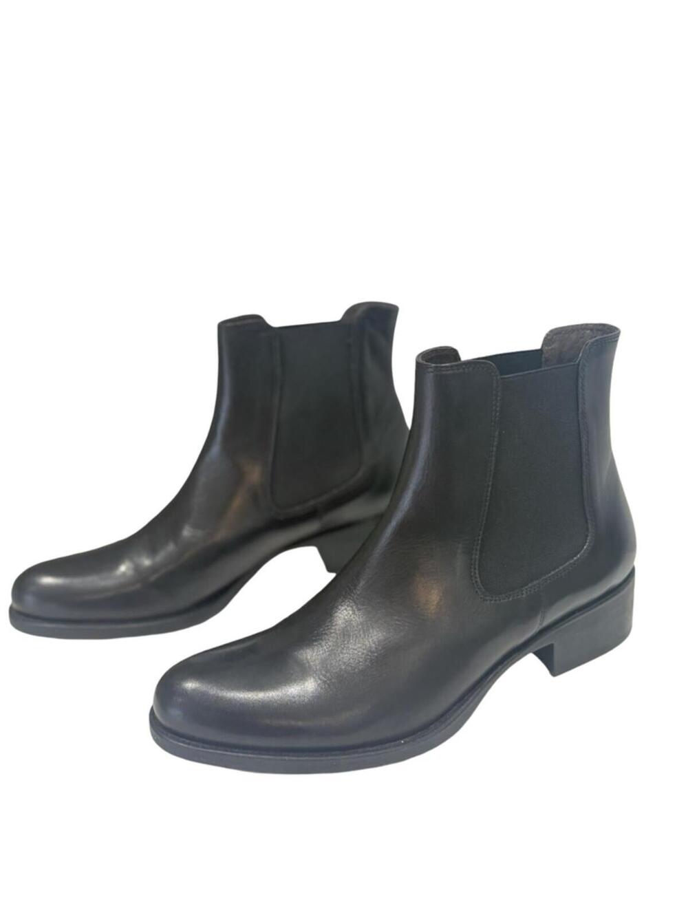 Brown's Black Leather Chelsea Boots